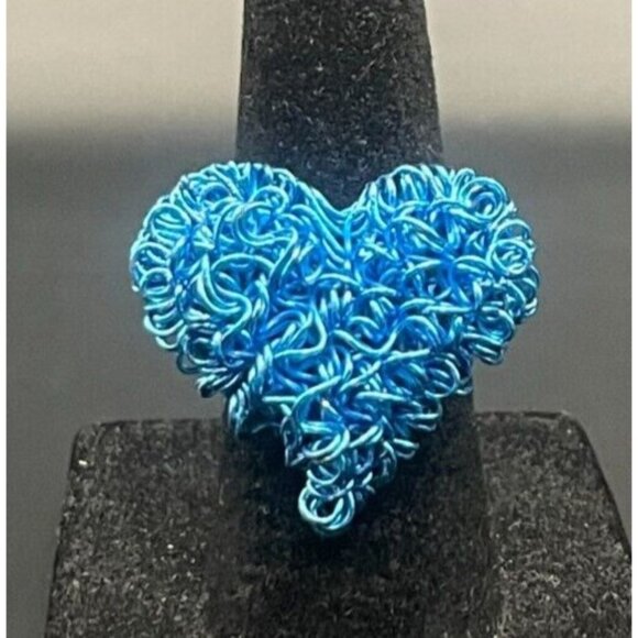 Unbranded Jewelry - Blue Heart Ring - Size 5.5